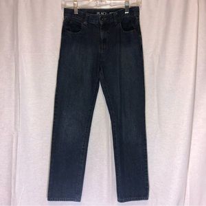 Boys Youth Childrens Place Straight Leg Denim Blue Jeans Medium Wash